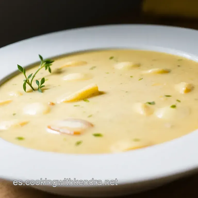 Porrusalda Cl&aacute;sica: Sopa Vasca De Puerros Y Patatas Con Bacalao presentation