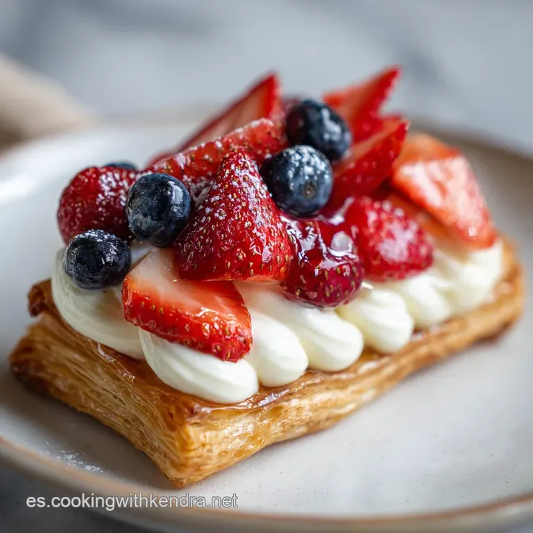 Postre de Hojaldre con Crema Artesanal