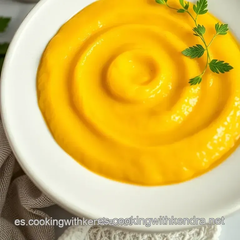 Pur&eacute; De Calabaza Cremoso Con Un Toque De Oto&ntilde;o presentation