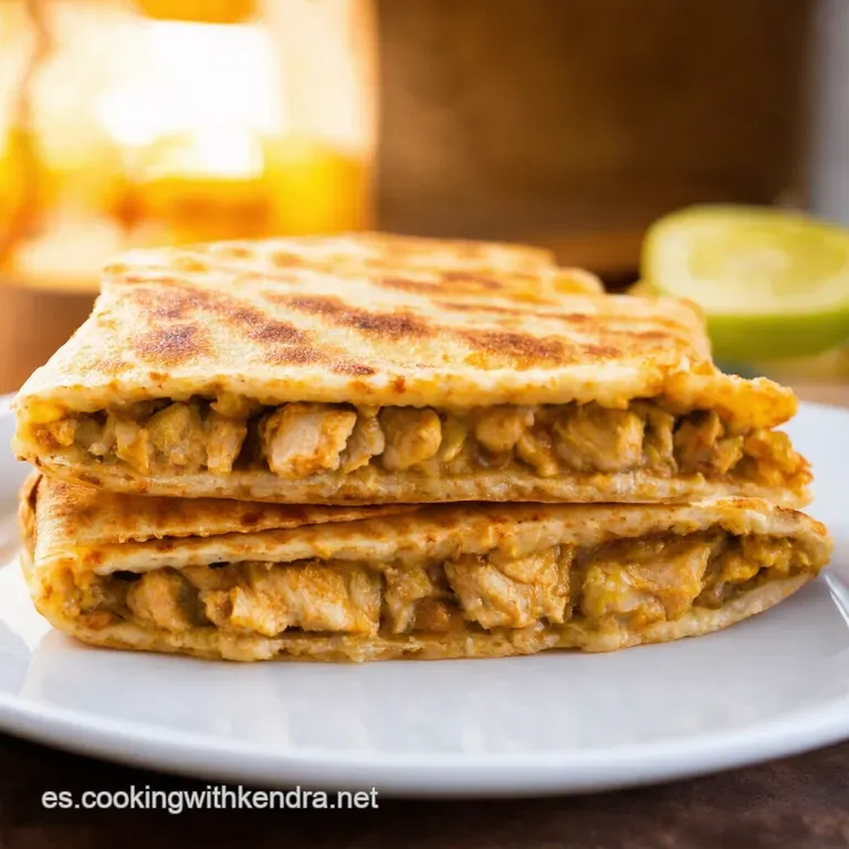 Quesadillas De Pollo a La Mexicana presentation