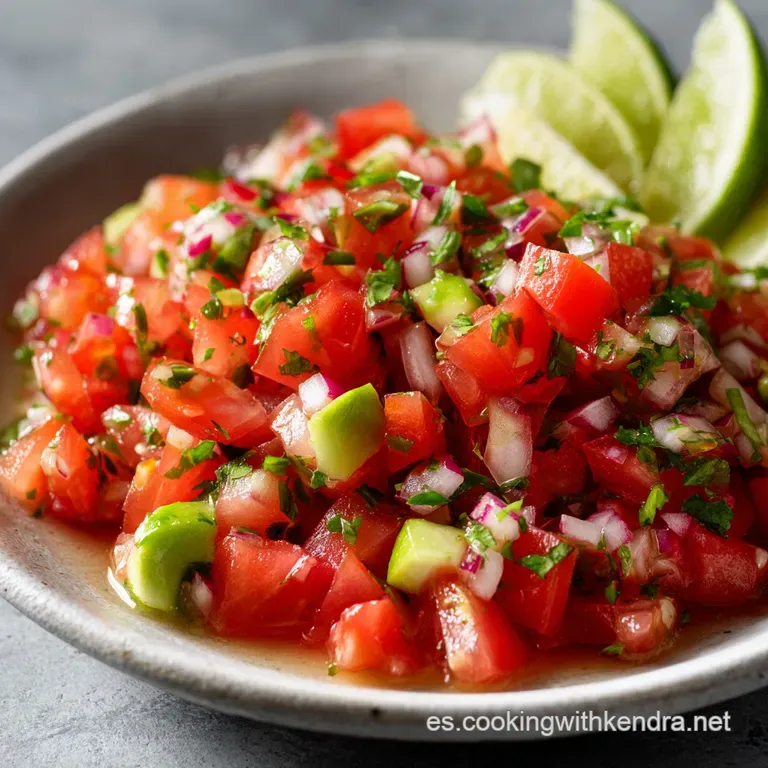 Pico de Gallo: Salsa Fresca y Crocante