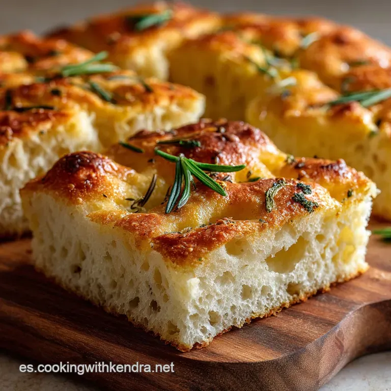 Pan de Focaccia Cl&aacute;sico: Receta Italiana Esponjosa (80 Hidrataci&oacute;n)