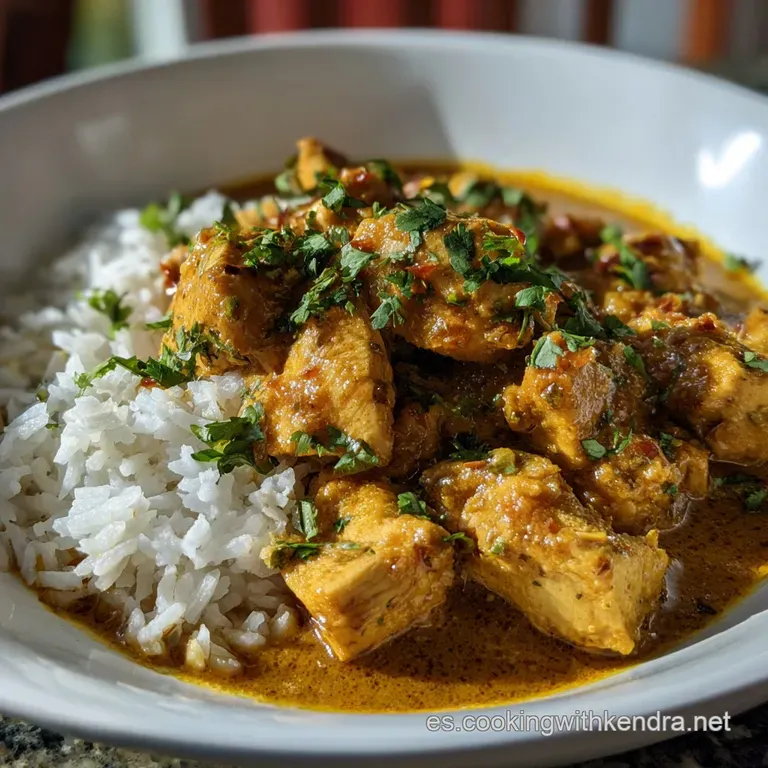 Receta Pollo al Curry con Leche de Coco