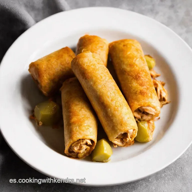 Rollitos Orientales de Pollo con Anacardos en Lechuga