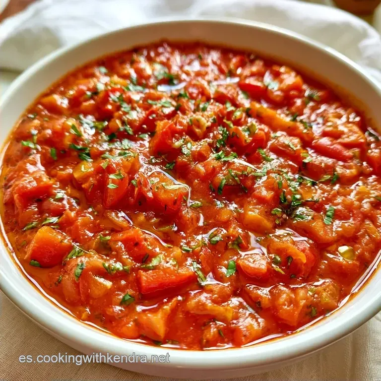 Salsa De Tomate Casera Con Ajo