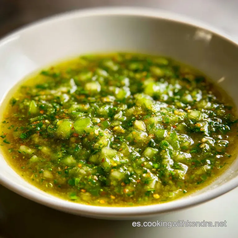 A juicy steak bathed in bright salsa verde, garnished with cilantro & onion, elegantly plated on a white dish. Ready to eat!