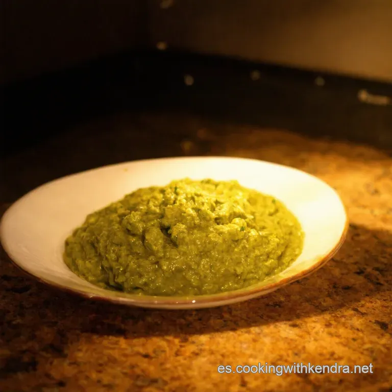 Salsa Verde Vibrante Con Ajo Rostizado presentation
