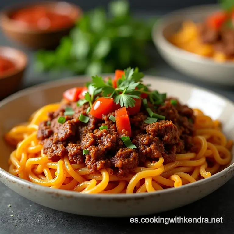 Salteado Norte&ntilde;o de Carne Molida con Papas