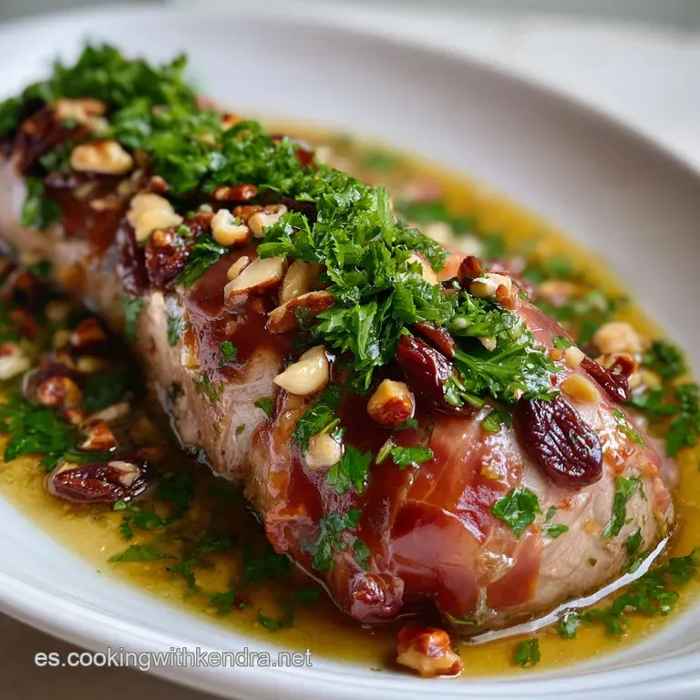 Recetas De Nochevieja: Solomillo Relleno Festivo presentation