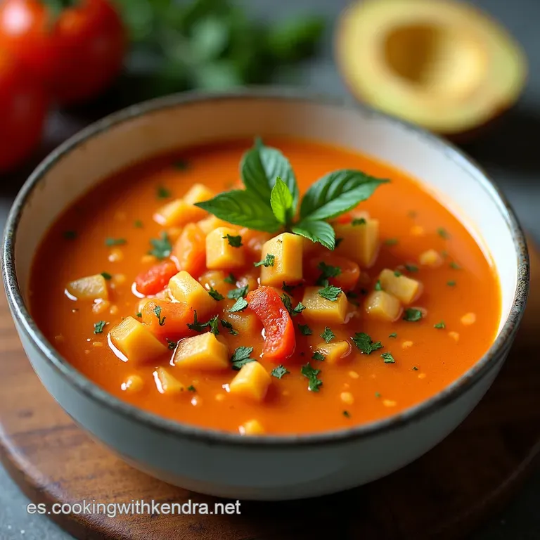 Sopa Cremosa de Tomate y Albahaca con Parmesano Instant Pot