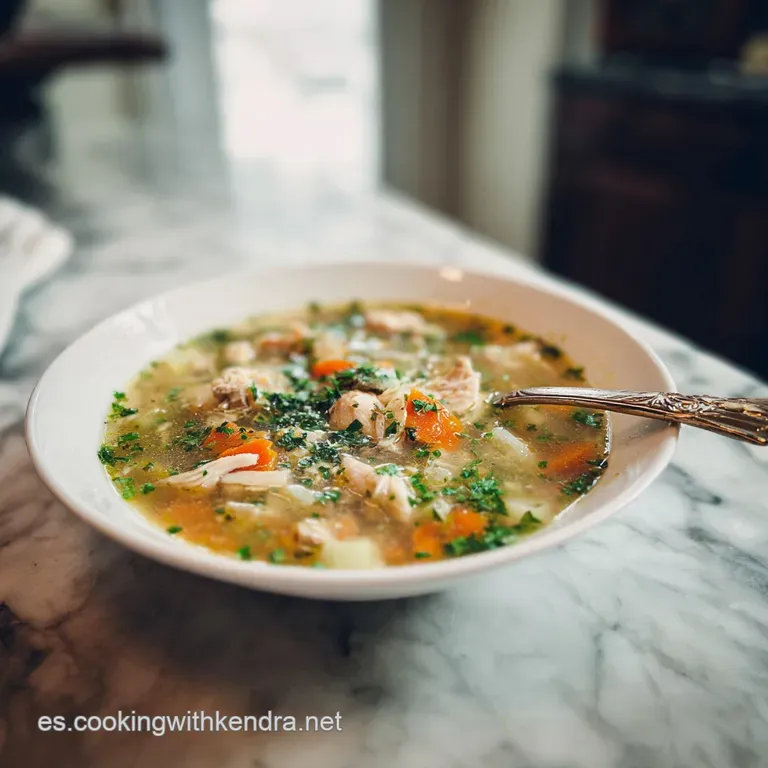 Receta de Sopa de Pollo Antiinflamatoria con Jengibre