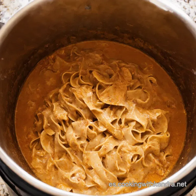 Stroganoff Express En Instant Pot presentation