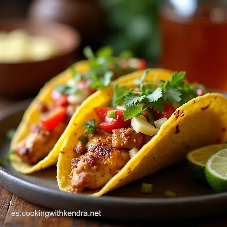 Tacos Callejeros De Pollo a La Parrilla presentation