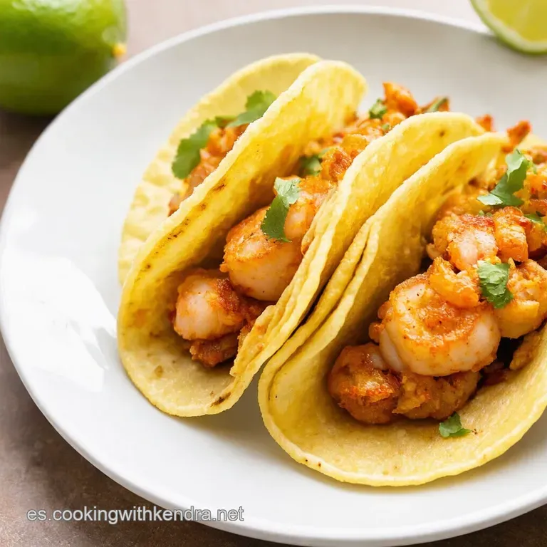 Tacos de Camar&oacute;n al Lim&oacute;n con Crema Chipotle