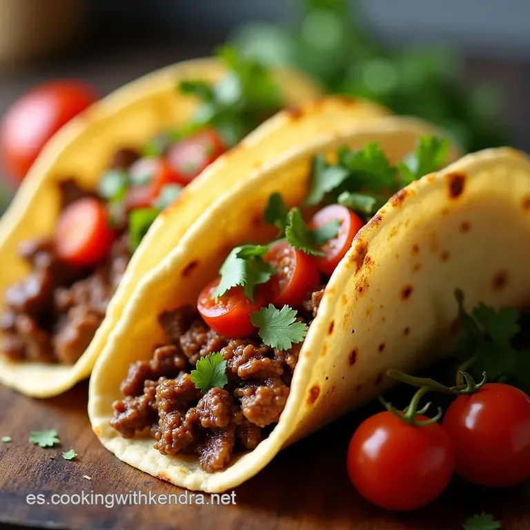Tacos de Carne Molida al Estilo Casero Listos en un Tris