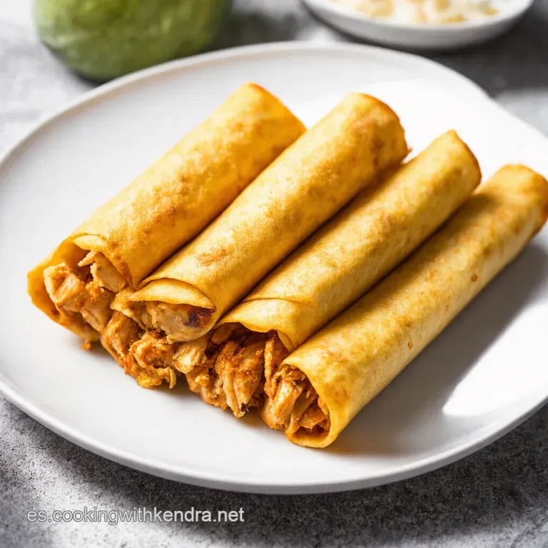 Taquitos Dorados de Pollo Como los de mi Abuela