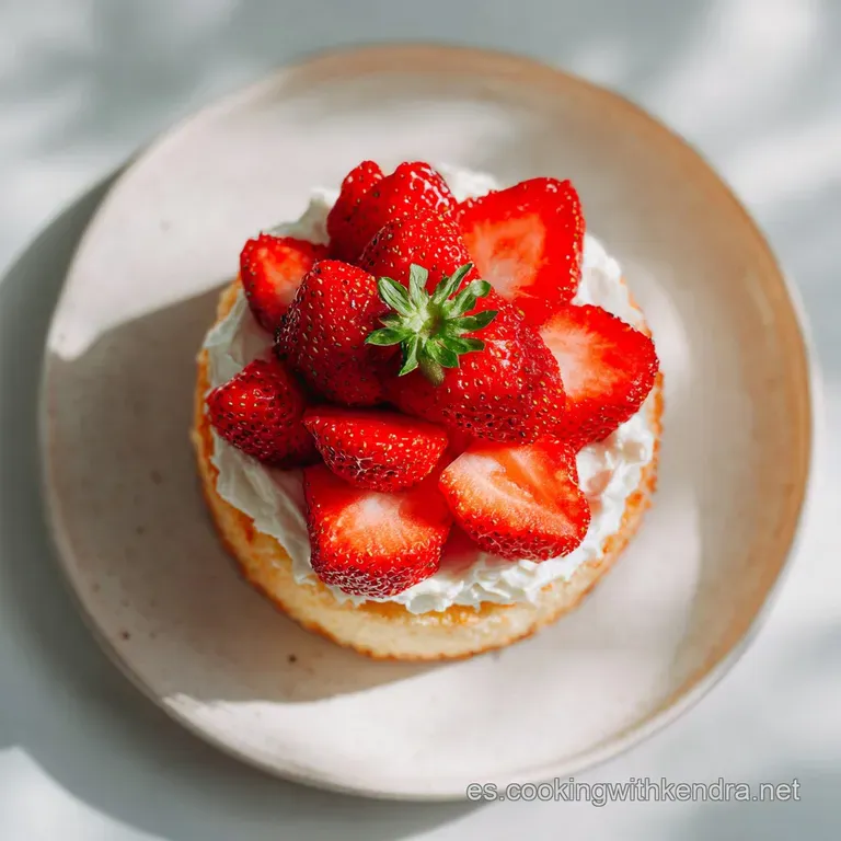 A slice of tart showing layers of flaky golden crust, velvety cream, and glistening glazed strawberries on a plate.