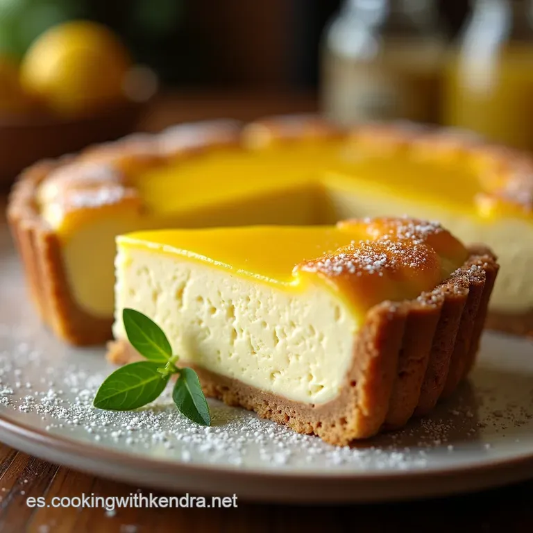Tarta De Lim&oacute;n Y Merengue Espectacular presentation