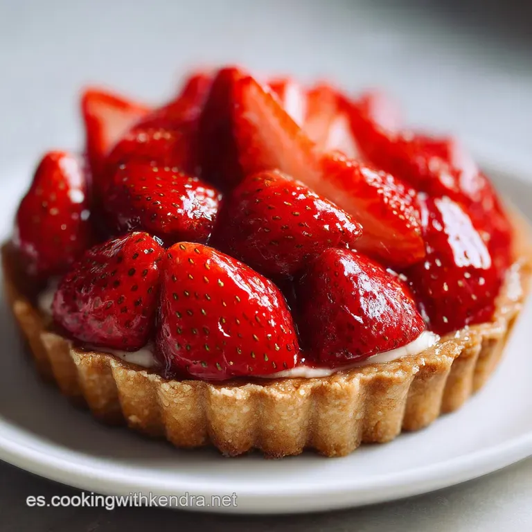 Tarta Crujiente de Fresa F&aacute;cil Sin Horno
