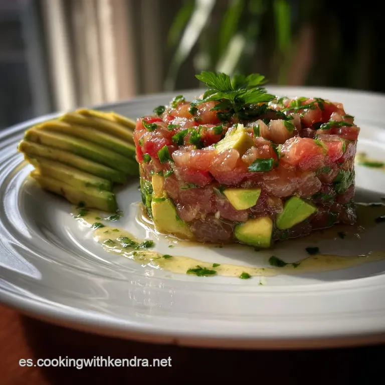 Tartar de At&uacute;n con Aguacate Receta F&aacute;cil