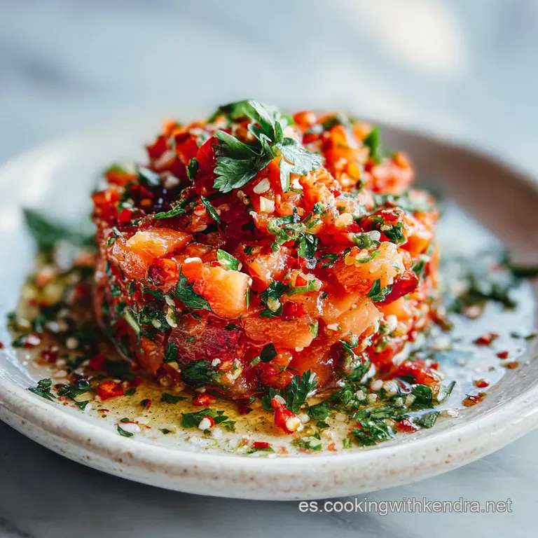 Tartar de Salm&oacute;n con Aguacate y Lima