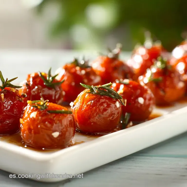 Tomates Cherry Confitados Al Romero: La Joya Mediterr&aacute;nea presentation