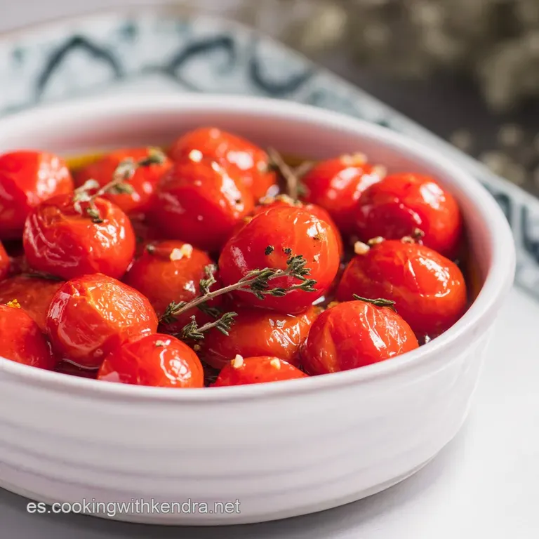Tomates Cherry Confitados al Romero: La Joya Mediterr&aacute;nea