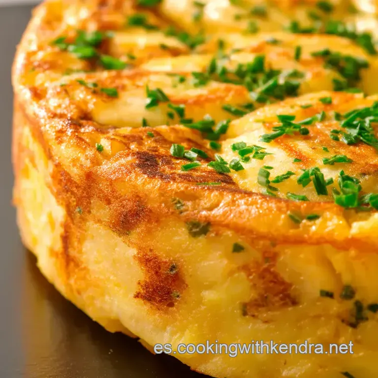 Tortilla De Bacalao Espectacular presentation