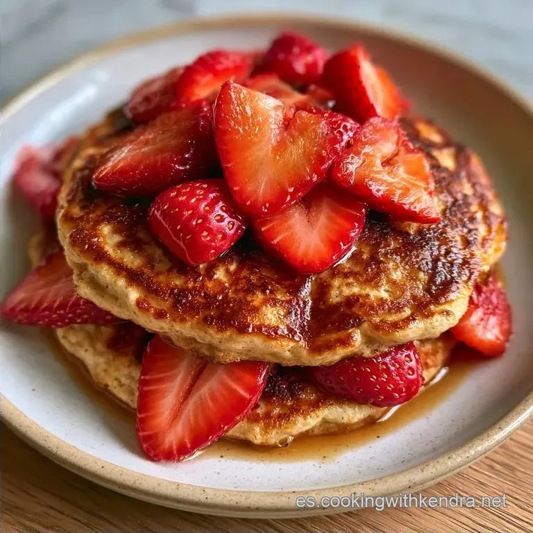 Tortitas de Avena y Fresas en Airfryer