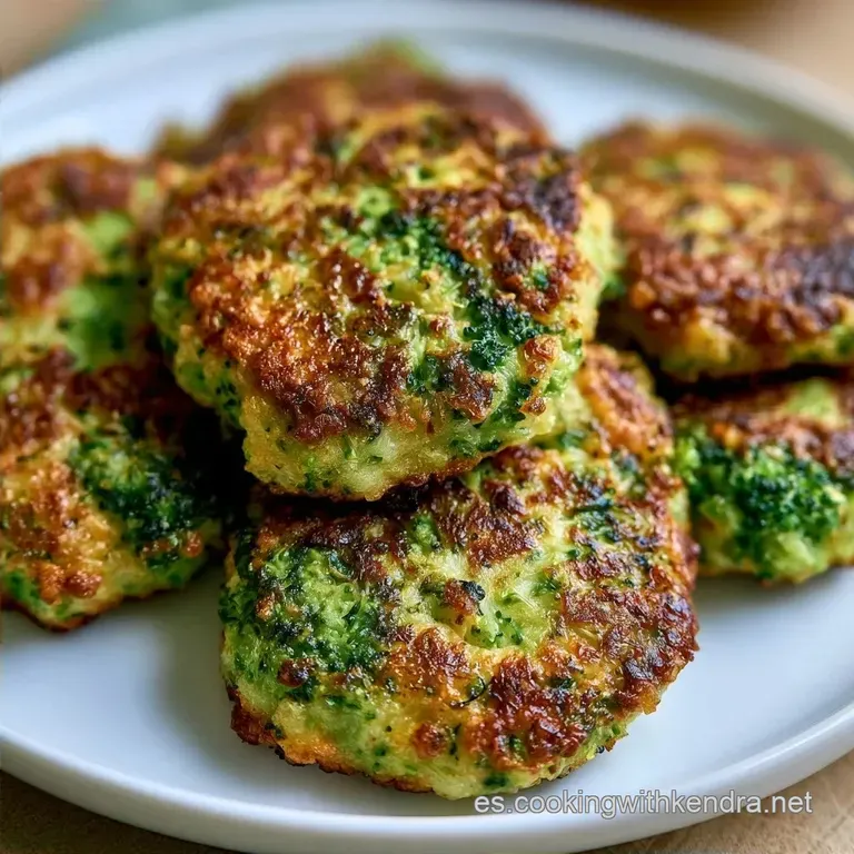 Tortitas de Brócoli Crujientes con Cebolla