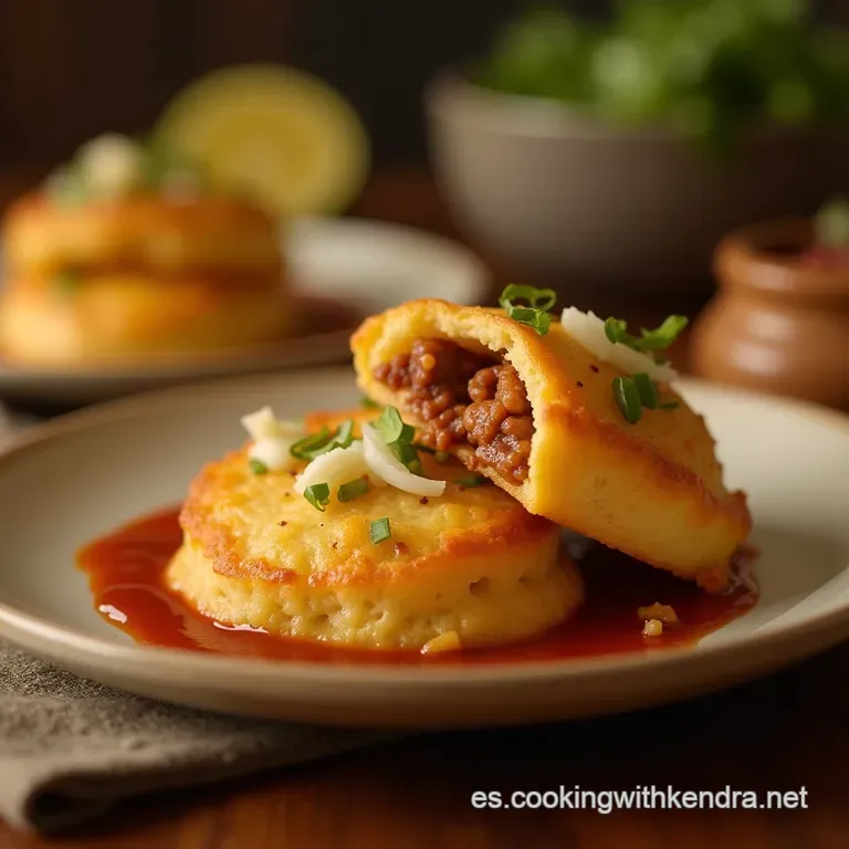 Tortitas De Papa Doradas Con Relleno De At&uacute;n a La Mexicana El Crujiente Que No Puede Faltar En Casa presentation