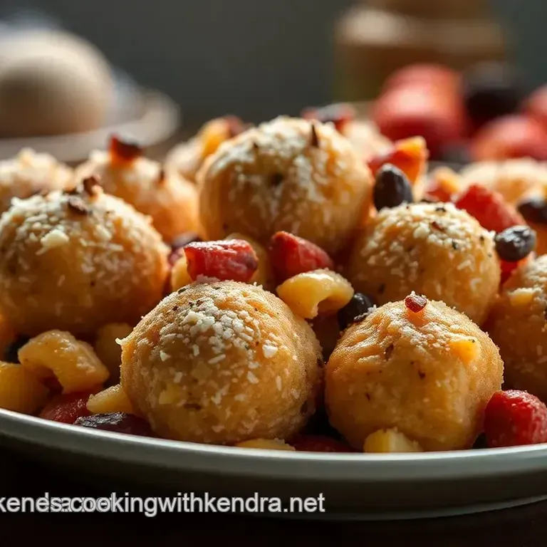 Trufas Energ&eacute;ticas de Avellana y Pasas