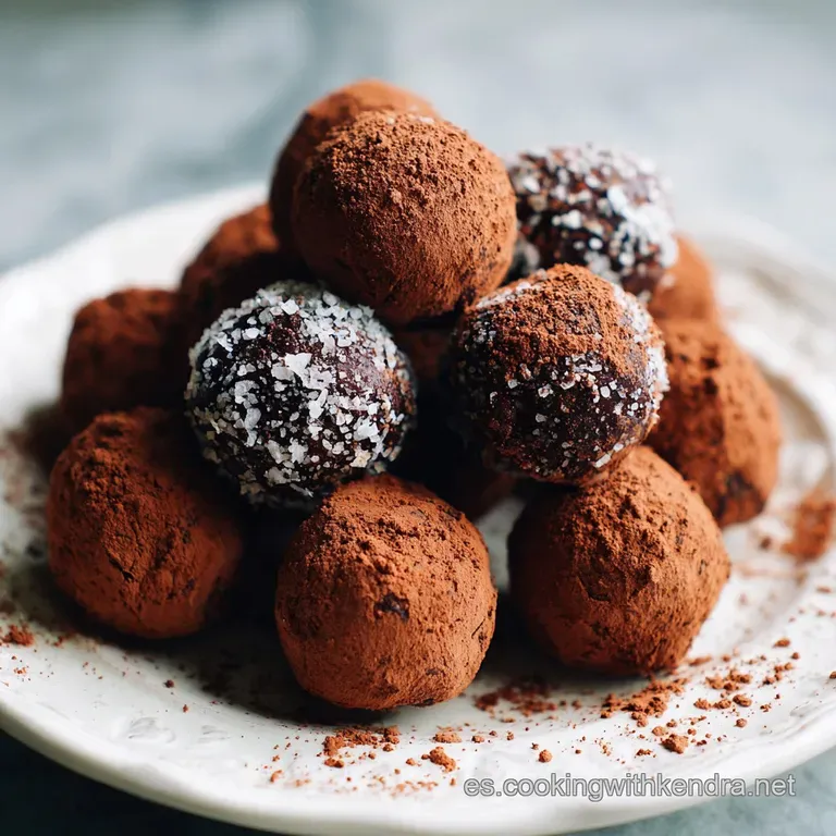 Receta de Trufas Saludables de Cacao y D&aacute;tiles