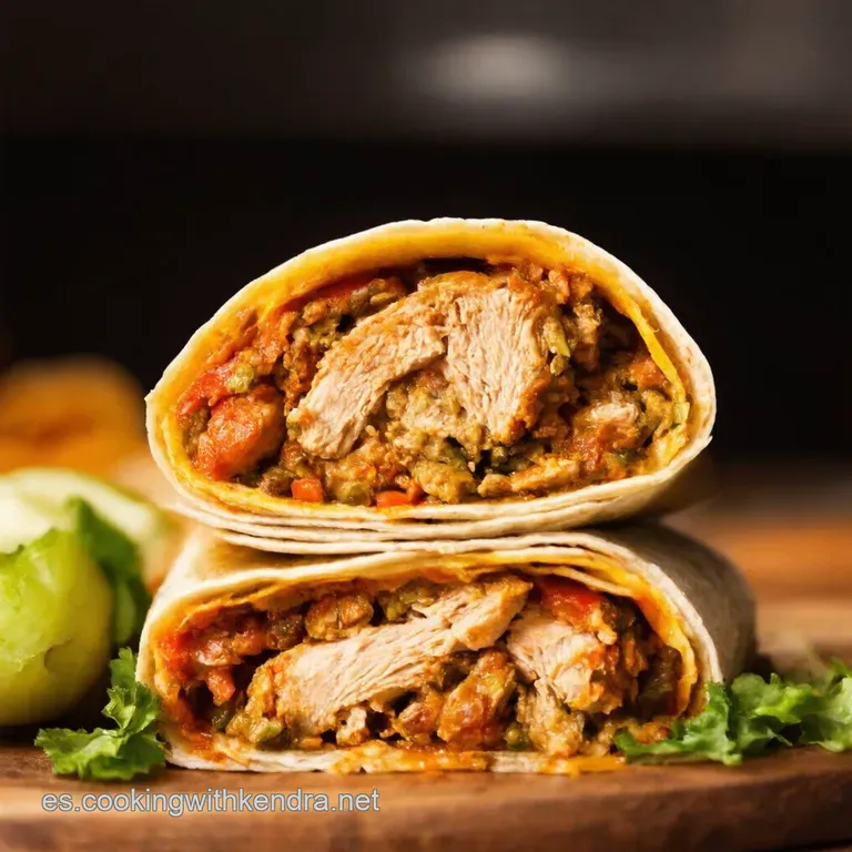 Wrap De Pollo B&uacute;falo Explosi&oacute;n Texmex presentation