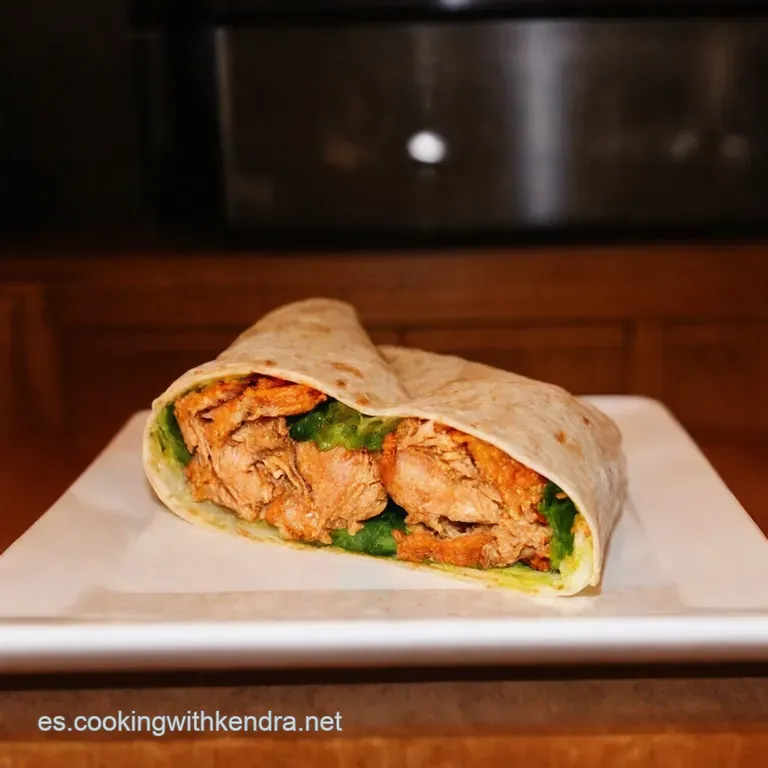 Wrap De Pollo Buffalo Casero Explosivo presentation